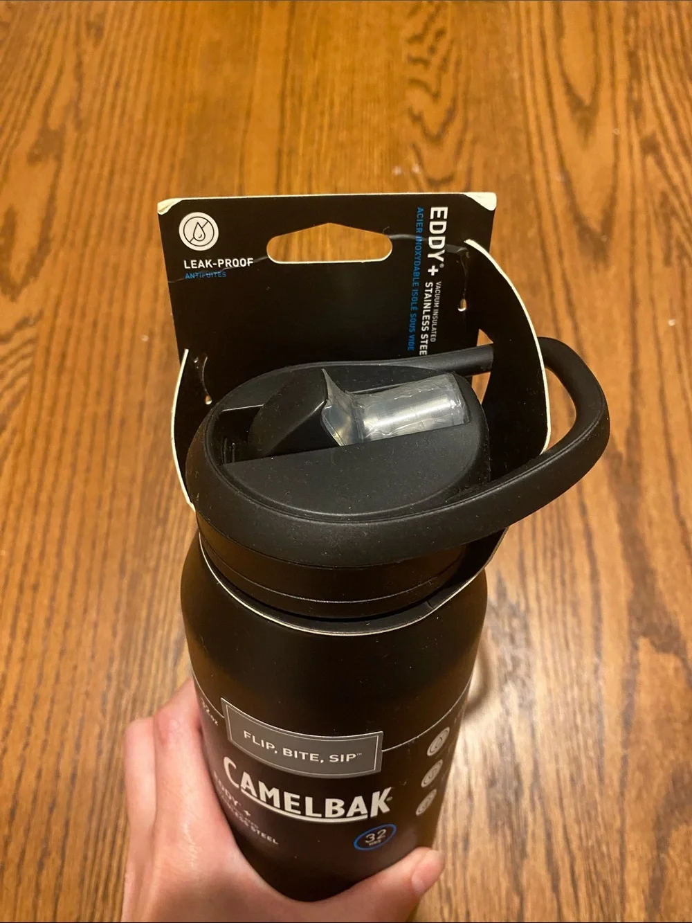 NWT CamelBak Eddy+ Black Stainless Bottle